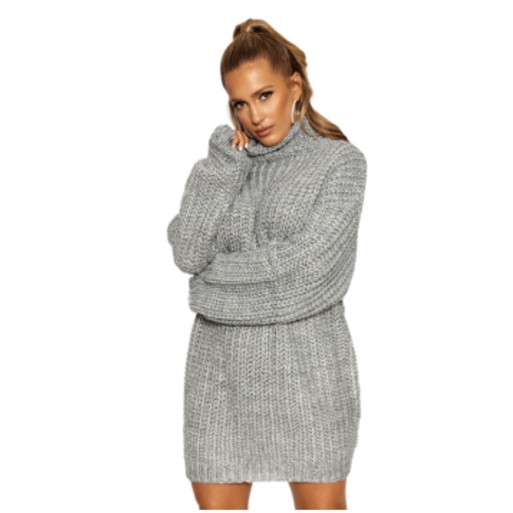 Naked wardrobe NW living it up knit sweater dress